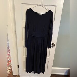 Boden Navy Long-Sleeve Dress, Size 10L